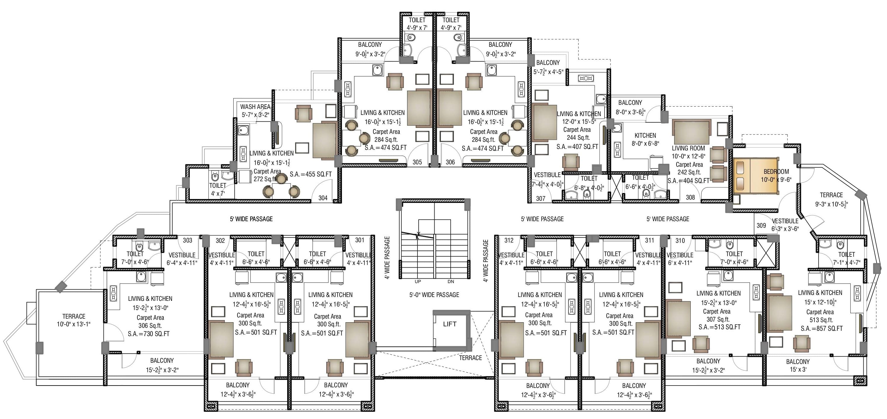 1 BHK Layout