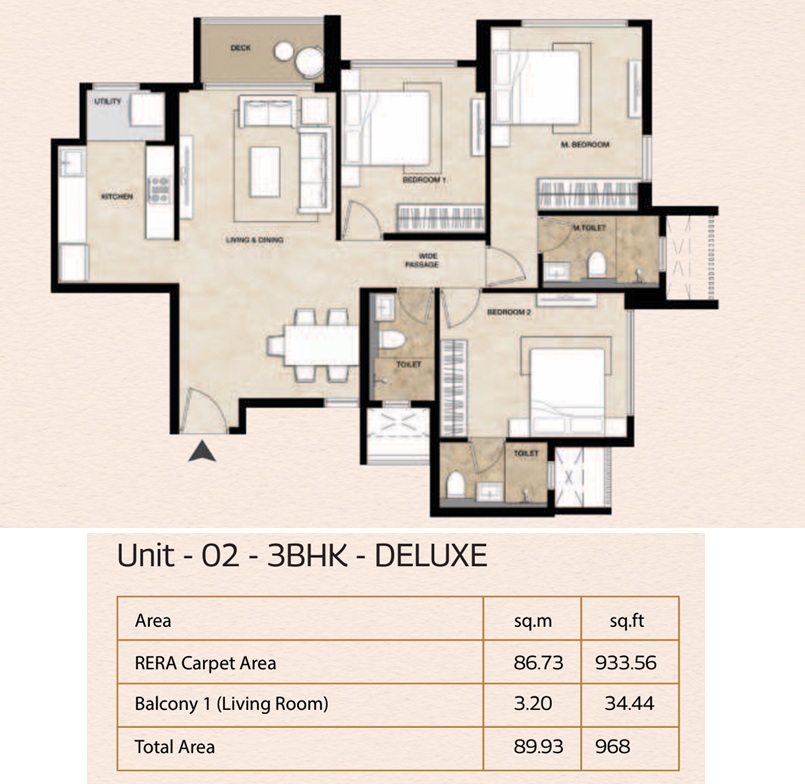 3 BHK Residences