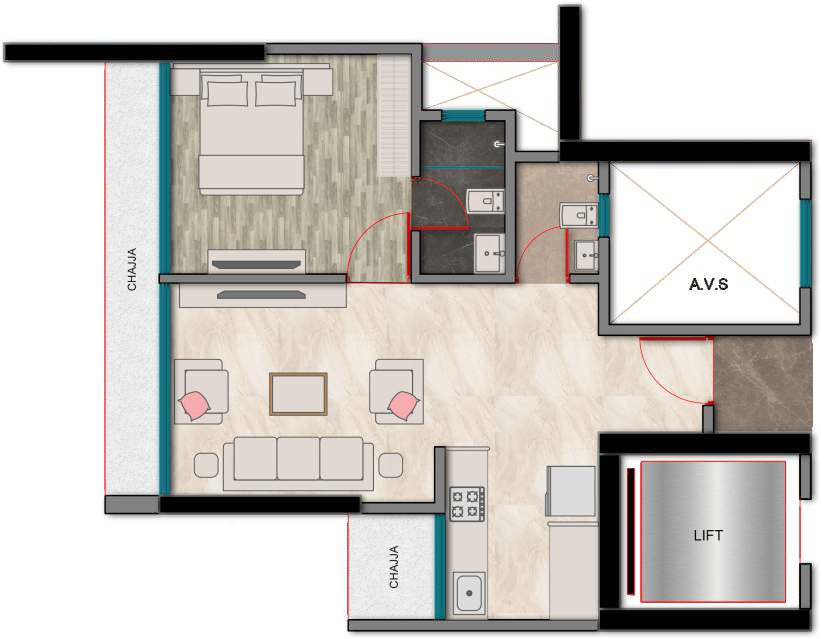 1 BHK Apartments