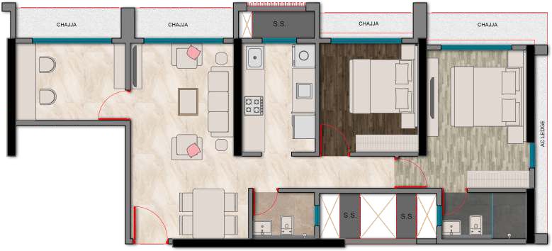 2 BHK Apartments