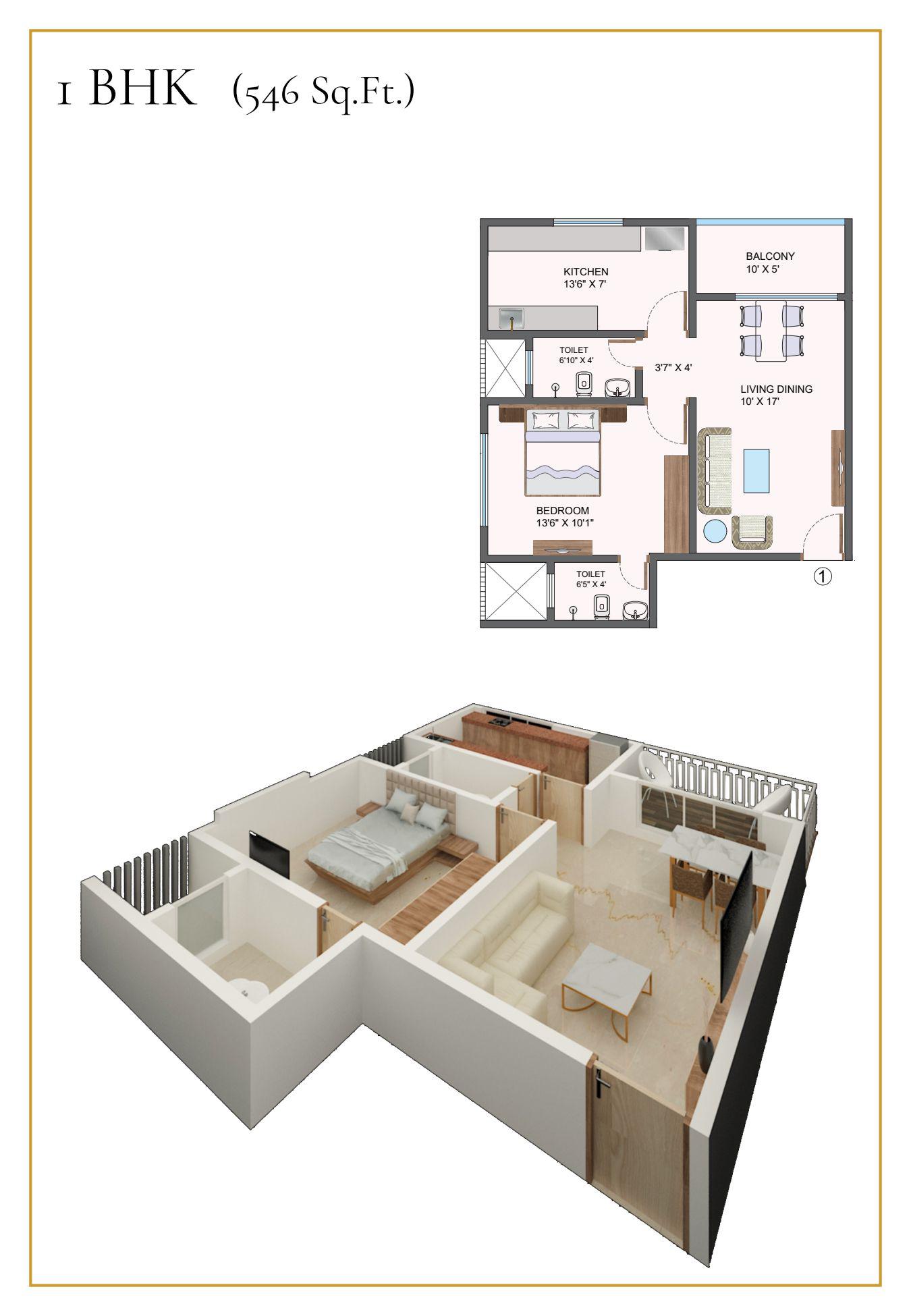 1 BHK Residences