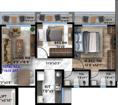 2 BHK Residence