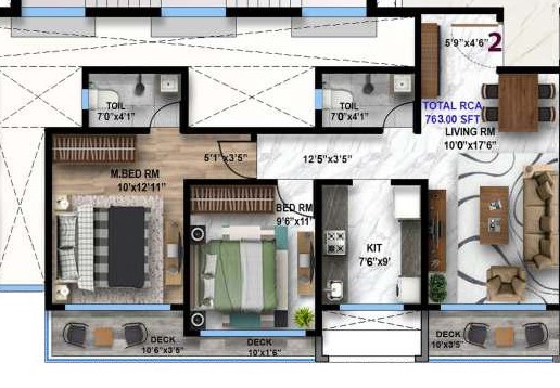 2 BHK Residence