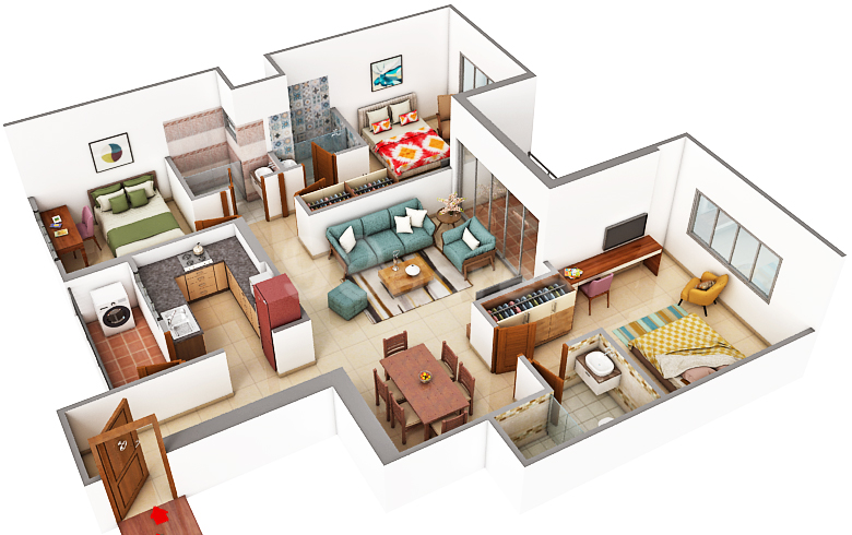 4 BHK Residence – Variant 1