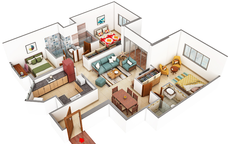 4 BHK Residence – Variant 2