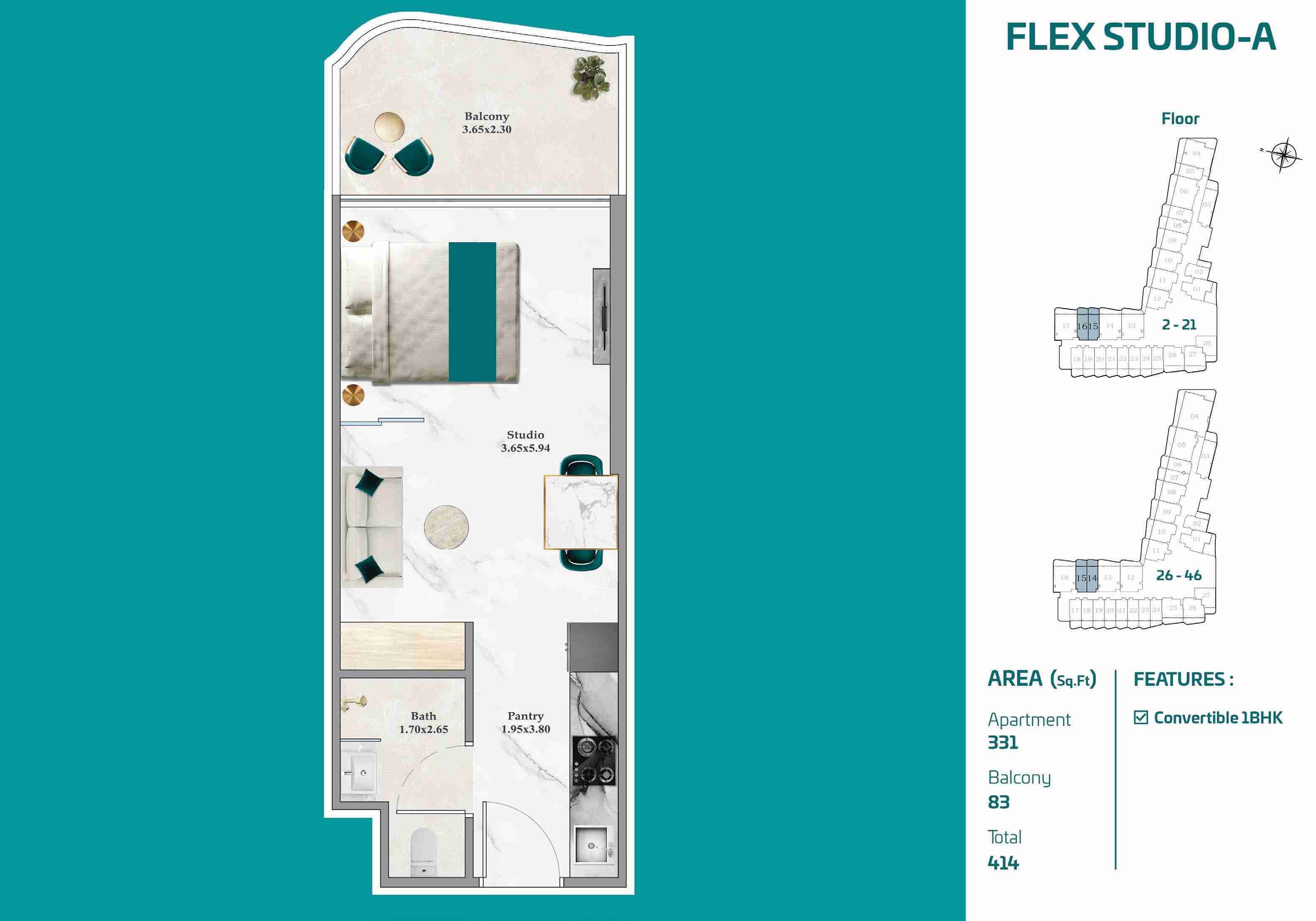 Studio Apartment